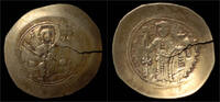 Byzantine histamenon nomisma Nicephorus III Botaniates electrum histamenon nomisma (scyphate)
