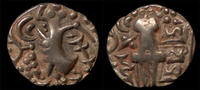 India stater North India Kidarite Confederacy in Gandhara Vigraha Deva gold stater