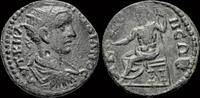 Phrygia AE23 Phrygia Akmoneia Gordian III AE23 Zeus seated left -