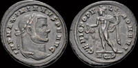 Roman follis Maximianus AE follis Genius standing left -