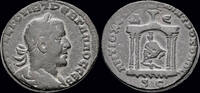 Seleucis and Pieria oktassarion Seleucis and Pieria Antioch Trebonianus Gallus AE oktassarion shrine -