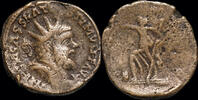 Roman dupondius Postumus AE dupondius Pax advancing left -