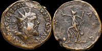 Roman dupondius Postumus AE dupondius Pax advancing left -