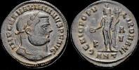 Roman follis Maximianus I Herculius AE follis Genius standing left -
