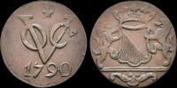 Netherlands duit Netherlands Utrecht VOC copper duit 1790 -
