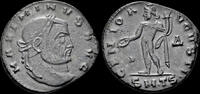 Roman follis Maximinus II Daia AE follis Genius standing left -