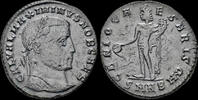 Roman follis Maximinus II Daia, as Caesar AE follis Genius standing left -