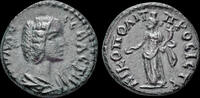 Moesia Inferior Assarion Moesia Inferior Nikopolis ad Istrum Julia Domna AE assarion Tyche standing left -