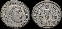 Roman follis Licinius I AE follis Jupiter standing left -