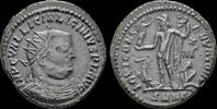 Roman follis Licinius I AE follis Jupiter standing left -