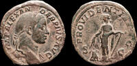 Roman sestertius Severus Alexander AE sestertius Providentia standing front -