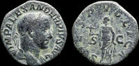 Roman sestertius Severus Alexander AE sestertius Spes advancing left -