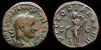 Roman sestertius Gordian III AE sestertius Victory standing facing -