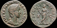 Roman sestertius Julia Mamaea sestertius Felicitas standing left -