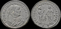 Roman follis Diocletian, as Senior Augustus, AE follis Providentia standing right -