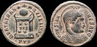 Roman follis Constantine I AE follis altar inscribed in three lines -