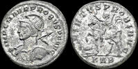 Roman silvered antoninianus Probus silvered antoninianus emperor on horseback left -