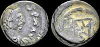 Roman AE nummus Marcian AE nummus monogram in wreath -
