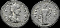 Pisidia AE25 Pisidia Isinda Volusian AE25 Tyche standing left -