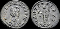 Silvered antoninianus 283-285AD Roman Magnia Urbica, Augusta silvered antoninianus Venus standing front EF