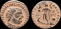 Roman AE radiate follis Licinius I AE radiate follis Jupiter standing facing -