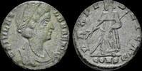Roman AE nummus Helena, Augusta AE nummus Pax standing left -