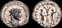 Roman antoninianus Diocletian AE antoninianus Prince standing right -