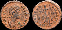 Roman AE3 Gratian AE3 Roma seated facing -