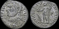 Roman AE3 Licinius I silvered AE3 Jupiter standing left -