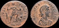 Roman AE maiorina Theodosius I AE maiorina emperor standing facing -