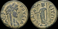 Phrygia AE22 Phrygia Hierapolis Pseudo-autonomous AE22 Zeus standing left -