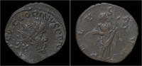 Roman antoninianus Victorinus billon antoninianus Salus standing right