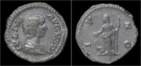 Roman denarius Julia Domna AR denarius Juno standing left