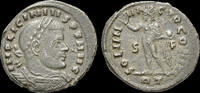 Roman AE follis Licinius I AE follis Sol standing left -