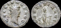 Roman antoninianus Gallienus AE antoninianus Laetitia standing left -