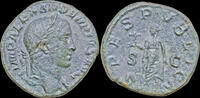 Roman sestertius Severus Alexander AE sestertius Spes advancing left -