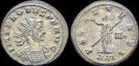 Roman silvered antoninianus Probus silvered antoninanus Pax standing -