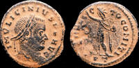 Roman AE follis Licinius I AE follis Sol standing front -