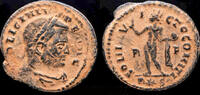 Roman AE follis Licinius I AE follis Sol standing left -
