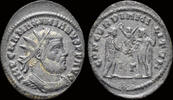 Roman radiate Maximianus Herculius AE radiate Jupiter presents Victory on globe -