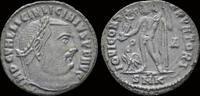 Roman AE follis Licinius I AE follis Jupiter standing to left -