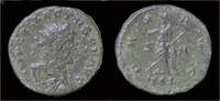 Roman antoninianus Allectus bronze antoninianus Pax standing left -