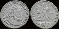 Roman follis Licinius I AE follis Jupiter standing front -