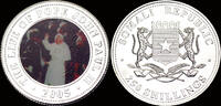 Somalia 250 shilling 2005- The life of pope John Paul II Proof in plastic capsule