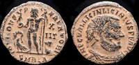 Roman AE radiate follis Licinius I AE radiate follis Jupiter standing facing -