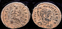 Roman AE follis Licinius I AE follis Roma seated right -
