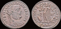 Roman AE follis Licinius I AE follis Jupiter standing to left -