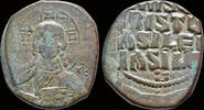 Byzantine AE follis Anonymous Basil II and Constantine VIII AE follis legend in four lines -