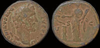 Roman sestertius Antoninus Pius AE sestertius Salus standing left -