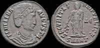 Roman AE follis Helena, Augusta AE follis Securitas standing left -
